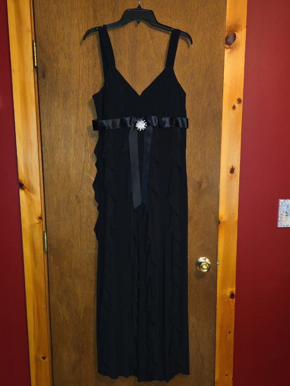 Elegant Black Sleeveless Maxi Dress